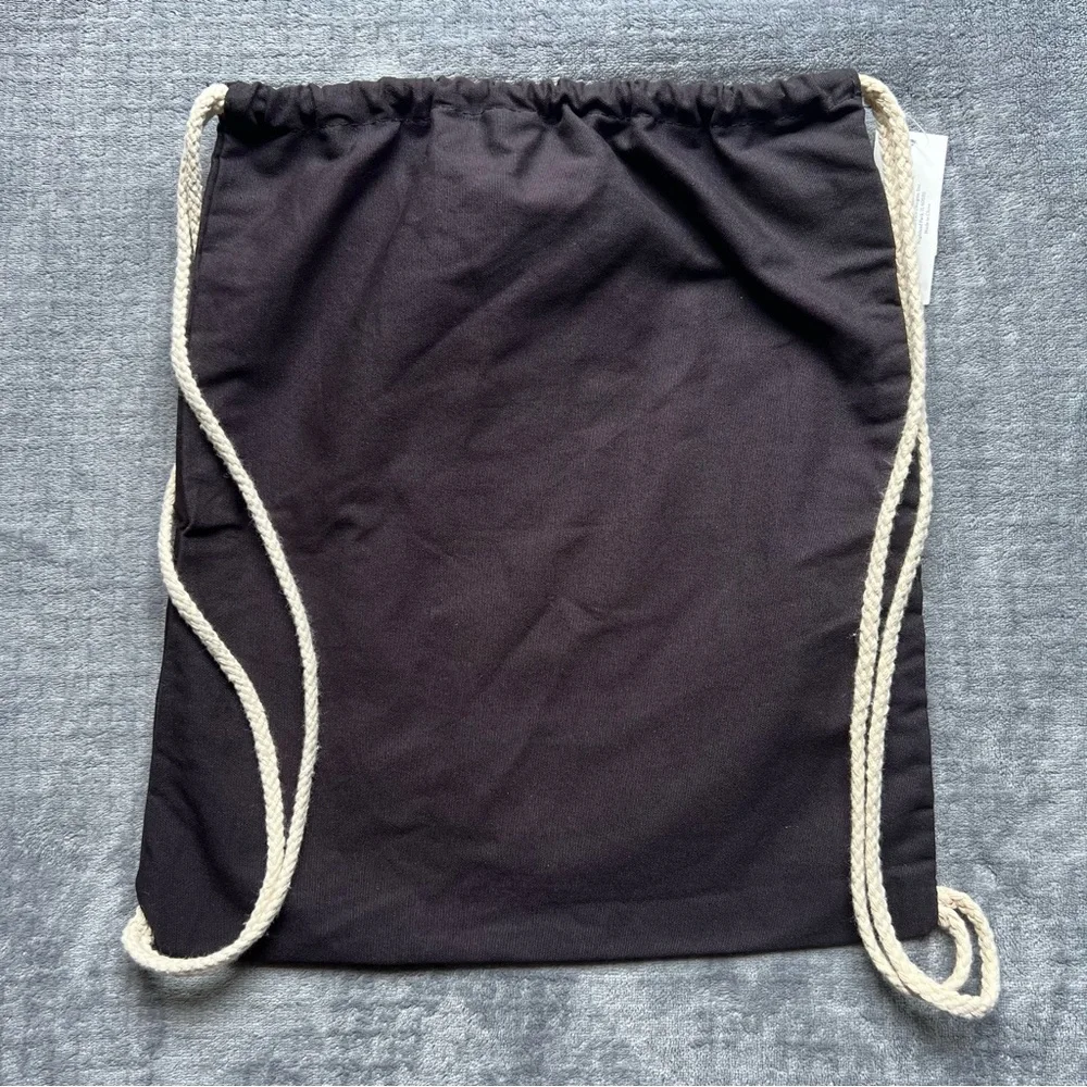 NEW Just Do It Later Black Drawstring Bag Backpack